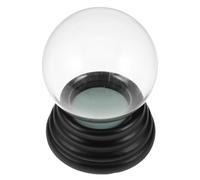 VALICLUD Kit Globo di Neve in Vetro Vuoto con Base Vite Decorazione Fai da Te per Natale Matrimonio Compleanni Campana Trasparente per Creazioni Artistiche e Centrotavola Festivi