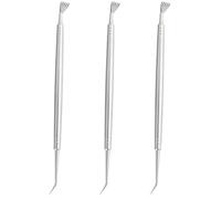 VALICLUD Kit per Laminazione Ciglia 3 Pezzi in Metallo Strumento Separatore Pettine per Trucco e Arricciatura Ciglia in Uso Professionale e Personale