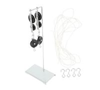 VALICLUD Kit Pulegge per Esperimenti di con Supporto e Corda Pulegge Didattico per Laboratori e Scuole Strumento Versatile per Lezioni di e Scienze