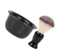 VALICLUD Kit Rasatura Uomo Pennello da Barba e Ciotola in ABS, Set 1 Pezzo per Formare Schiuma Ricca e Mantenere la Barba Pulita, per Impiego Quotidiano