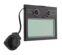 VALICLUD Lente Lcd Solare per Maschera Saldatura Oscuramento Automatico, Protezione UV e Ir, Design Regolabile in Plastico Nero per Saldatura a Fiamma