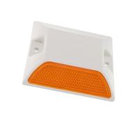 VALICLUD Marcatori Riflettenti per Pavimentazione Plastica Doppia Faccia Alta Visibilità Facili da Installare per Strade Parcheggi e Linee Confine Indicatori Stradali Resistenti e Sicuri