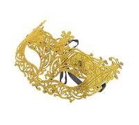 VALICLUD Maschera Di Carnevale Maschere Maschera Da Mascherata Per Le Donne Maschera Da Donna Per La Festa Forniture Di Halloween Maschera Mascherata Da Donna Maschera Prop D'oro Plastica