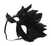 VALICLUD Maschera Piumata Mezzo Viso per Donna Maschera Veneziana Gotica per Feste di Carnevale e Halloween Accessorio Decorativo Riutilizzabile ed Eventi Serali