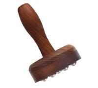 VALICLUD Massaggiatore a Nove Perline Bastoncino Massaggiante Per Le Gambe Del Piede Del Collo Bastoncino Da Massaggio Acciaio Inossidabile Light Brown