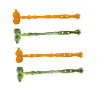 VALICLUD Massaggiatore la Schiena a Forma di Zucca 4 Pezzi in Pp Manico Confortevole e Design Ergonomico per Massaggio Linfatico Drenante e Rilassamento Muscolare Colore Casuale