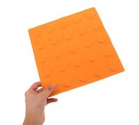 VALICLUD Mattoni Tattili Antiscivolo per Percorsi Ciechi in PVC Piastrelle per Marciapiedi Punti di Appoggio Gialli Set da 10 Pezzi per Sicurezza e Orientamento Persone Disabilità Visiva