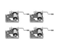 VALICLUD Meccanismo a Manovella per Carillon 4 Pezzi Melodie “Città Incantata” “per Elisa” “Canone” e “La Città Incantata” Parti di Ricambio Fai da Te per Carillon Manuale Adatto a