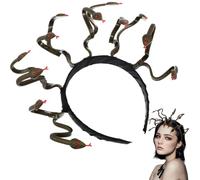 VALICLUD Medusa - Cerchietto per capelli in plastica per Halloween, per bambini, da donna, per carnevale, feste di mitologia greca antica