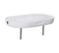 VALICLUD Mensola Portaoggetti per Presa Elettrica a Muro Supporto per Router e Telecamera Materiale Sicuro Montaggio senza Fori Bianco