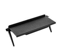 VALICLUD Mensola Tv Nero da per Monitor e Ripiano per Accessori Design Moderno Ufficio Facile da Installare Foratura Ottimizza e Conserva Oggetti
