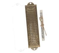 VALICLUD Mezuzah in Metallo Lettere Ebraiche Decorazione retrò per Casa e Ufficio Simbolo di Benedizione e Santità Regalo Religioso per Hanukkah