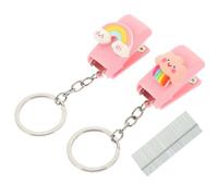 VALICLUD Mini Cucitrice Manuale da Tavolo Spillatura Stabile, Pinzatrice Compatta per Ufficio, Scuola e Casa, Set 3 Cucitrici Colorate e 400 Punti N.10 per Rilegatura Rapida e Pratica