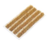 VALICLUD Modello per Decorazione Paesaggio Ferroviario e Micro Paesaggio Finitura Resistente e Dettagliata di Erba Statica in Plastica Marrone, Set da 4 Strisce per Risaia