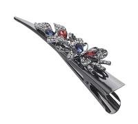 VALICLUD Mollette Capelli Donna Metalliche con Cristalli Fermagli Vintage Fiore per Ragazze Accessori Capelli Decorativi Resistenti e Delicati per Feste e Uso Quotidiano