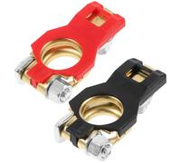 VALICLUD Morsetti Batteria Auto in Lega Resistente Morsetto Terminale Stabile per Collegamento Efficiente e Trasmissione Ottimale Installazione Semplice senza Attrezzi da Colore Oro