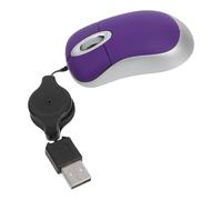 VALICLUD Mouse USB Piccolo Cablato 1000dpi in Plastica, 3 Tasti, Portatile | Modello Ottico 1000dpi, Impugnatura Confortevole, Design Lineare, per Computer e Notebook, Porpora