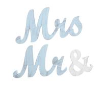 VALICLUD Mr Mrs Lettere in Decorativo Vintage per Matrimonio e Decorazione da Leggera e Resistente per Feste e Centrotavola