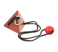 VALICLUD Nodo Topologico Giocattolo Di Bloccaggio in Legno Giocattolo Di Sblocco Portatile Puzzle Ad Incastro Giocattolo Per Esercizi Cerebrali Anziani Giocattolo Di Sblocco in Legno Corda