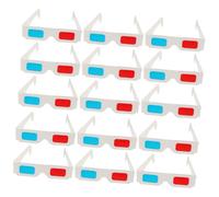 VALICLUD Occhiali 3D di Carta Rossi e Blu Set da 60 Pezzi Occhiali Anaglifici Usa e Getta per Film 3D a Casa e Cinema Accessorio per Feste e Intrattenimento Familiare