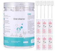 VALICLUD oral cleaner, soft mouth cleaner, pulisci lingua monouso in garza bianca, 60 pezzi, confezionati singolarmente, per rimuovere la patina linguale, per neonati e