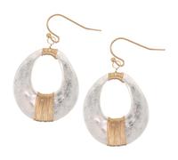 VALICLUD Orecchini Donna Retro in Metallo Irregolare Opaco Design Geometrico Minimalista Ipoallergenico Accessori Pendenti Eleganti per Uso Quotidiano e Feste