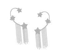 VALICLUD Orecchini Ear Cuff con Nappa e Cinque Punte Clip Eleganti per Donna Design Raffinato e Resistente per Feste e Quotidiano