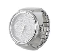 VALICLUD Orologio con Glitter per Donna e Uomo, Meccanismo al Quarzo, Design Semplice in Lega Color Argento, di Compleanno o Capodanno