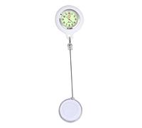 VALICLUD orologio da infermiere guardare la clip studente orologio di seconda mano per infermieristica guardare per le ragazze orologio da tasca con bobina di badge orologio da tasca appeso