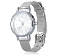 VALICLUD Orologio da Polso da Donna al Quarzo Maglia Milano Argento | Stile Semplice e Casual, Design Elegante alla Moda, Regalo per San Valentino, Confezione Opp