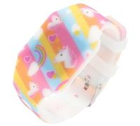 VALICLUD Orologio da Polso Digitale a LED per Bambini Cinturino in Silicone Cartoni Animati Display Touch Screen Giocattolo per Insegnare Orario Regalo Sicuro e Comodo Viola