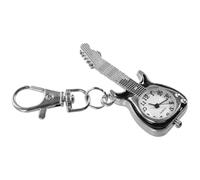 VALICLUD Orologio da Tasca al Quarzo Forma di Chitarra Portachiavi Leggero con Moschettone Accessorio Vintage da Appendere per Borsa e Cintura Idea Regalo Originale per Uomo e Donna