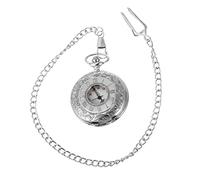VALICLUD orologio da tasca con numeri romani orologi da tasca da uomo orologio da tasca con catena collana orologio Lega di zinco Silver