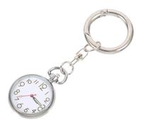 VALICLUD Orologio Da Tasca Orologio Digitale Da Donna Guarda Per Gli Uomini Guarda La Clip Allarme Orologio Portachiavi Portatile Timer Cinghie Orologio Per Le Donne Quarzo Silver