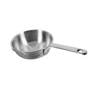 VALICLUD Padella Piccola in Acciaio Inossidabile per Uova e Pancake Antiaderente con Fondo Piatto per Cottura Uniforme Versatile per Ramen Coreano e Riscaldare Burro Design con Beccuccio