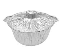 VALICLUD Padella Portatile in Foglio di Alluminio da 5300ml Coperchio, Facile da Trasportare per Barbecue All'aperto e Picnic