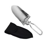 VALICLUD Pala Pieghevole Mini in Acciaio Inossidabile, Hand Trowel Portatile con Borsa, Argento, per Giardinaggio, Semina, Escursionismo e attività All'aperto