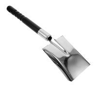 VALICLUD Paletta per Caminetti in Acciaio Inox Pala per Carbone e Cenere da Forno Attrezzo per Barbecue e Giardinaggio Impugnatura Ergonomica per Pulizia Stufa e Giardino