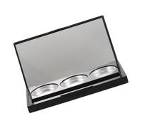 VALICLUD Palette Trucco Vuota 3 Scomparti Slot Pennelli, Contenitore Ricaricabile Multiuso per Ombretti e Fard, Compact Organizer Cosmetici da Viaggio Portatile