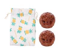 VALICLUD Palle Da Massaggio in Legno Per Mani, Coppia Di Palle Piccole Per Massaggio Al Palmo, Esercizi Manuali e Fitness Per Anziani, Palline Pratiche Portatili Per Relax e Benessere