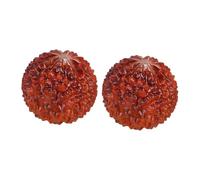 VALICLUD Palline da Massaggio in Legno Naturale 2 Pezzi, Ornamentali per Decompressione e Agopressione, Gioco Manuale Portatile per Rilassamento e Terapia delle Mani, Decorazione Desktop