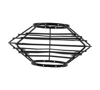 VALICLUD Paralume in Metallo Nero Gabbia Stellata per Portalampada Telaio Paralume Vuoto Vintage Struttura Lampada Sospensione per Soggiorno Camera e Bar Design Industriale Resistente