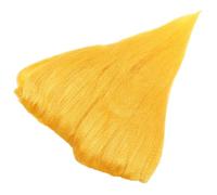 VALICLUD Parrucca Cosplay a Forma di Lingua di Fuoco Gialla in Plastica, Facile da Indossare e Non Irritante la Pelle, per Festival e Feste in Maschera