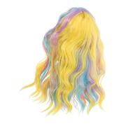 VALICLUD Parrucca Per Feste Con Lunghi E Ricci Con Spalle Pastello E Parrucche Da Donna Color Arcobaleno Parrucca Per Parrucca Rosa Parrucca Da Cosplay Extension