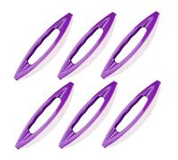 VALICLUD Pennelli per Nail Art in Pelle di Pecora Viola, Set da 6 Pezzi, Strumenti Portatili per Manicure e Ceretta, Buffer per Cura Unghie, Accessori per Nail Art Professionale e Uso