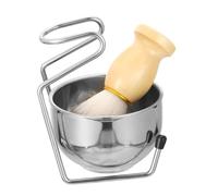 VALICLUD Pennello Per Barba e Portaspazzole Supporto Di Strumenti Per Rasatura Realizzato in Materiali Di Leggero e Resistente Per Esperienza Di Rasatura