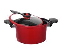 VALICLUD Pentola Bassa Pressione Per Uso Domestico Adatta a Cucine a Gas e Piani Cottura a Induzione Per Zuppe e Cotture Lente Rivestimento Antiaderente e Resistente Alle Alte Temperature
