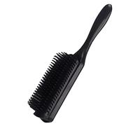 VALICLUD Pettine a nove file spazzola per lisci pettine da salone Brush per morbido spazzola per districante pettine per acconciature addominali Nero
