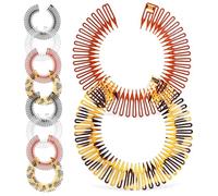 VALICLUD Pettine Circolare Elastico in Plastica Flessibile 10 Pezzi per Chioma Donna Comodo da Indossare Fascia Completa per Chioma Ricci Colore Casuale