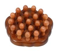VALICLUD Pettine da massaggio in legno di sandalo Largo dentato per districante dente massaggiatore pettine di legno portatile pettine massaggiante antistatico pettine portatile Marrone